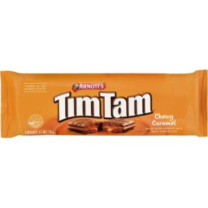 Arnotts Tim Tam Chocolate Biscuits Chewy Caramel 175g