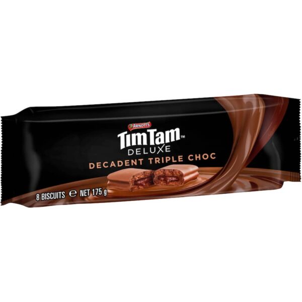 Arnotts Tim Tam Deluxe Chocolate Biscuits Decadent Triple Choc 175g - Image 3