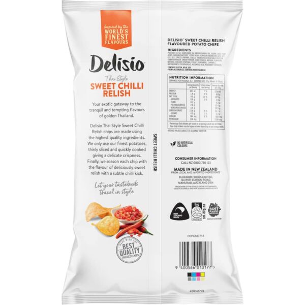 Delisio Chips Sweet Chilli Relish 140g - Image 3