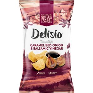 Delisio Chips Caramelised Onion & Vinegar 140g