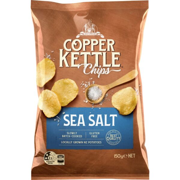 Copper Kettle Chips Sea Salt 150g