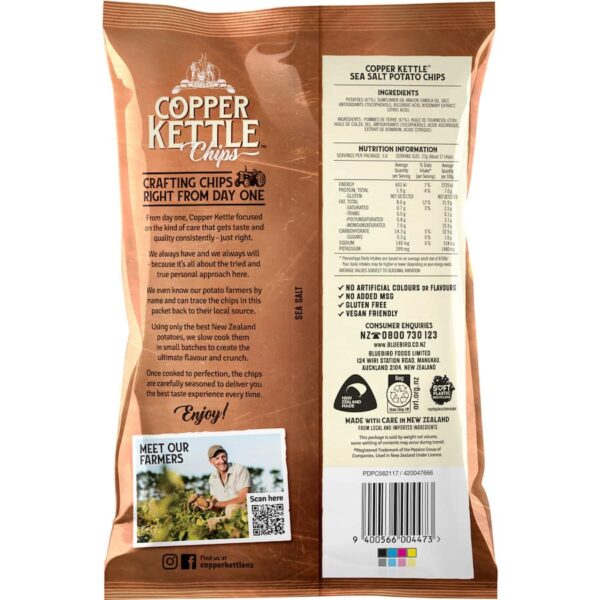 Copper Kettle Chips Sea Salt 150g - Image 3