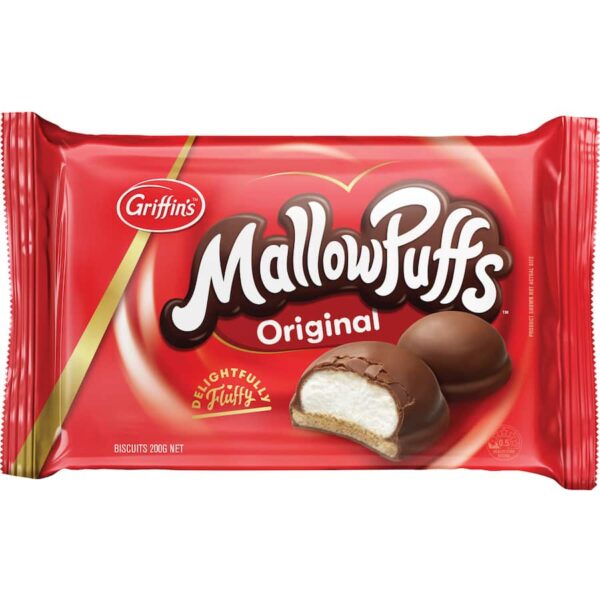 Griffins Mallowpuffs Chocolate Biscuits Original 200g