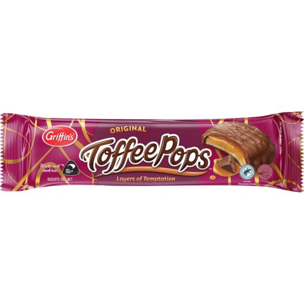 Griffins Toffee Pops Chocolate Biscuits Original 200g
