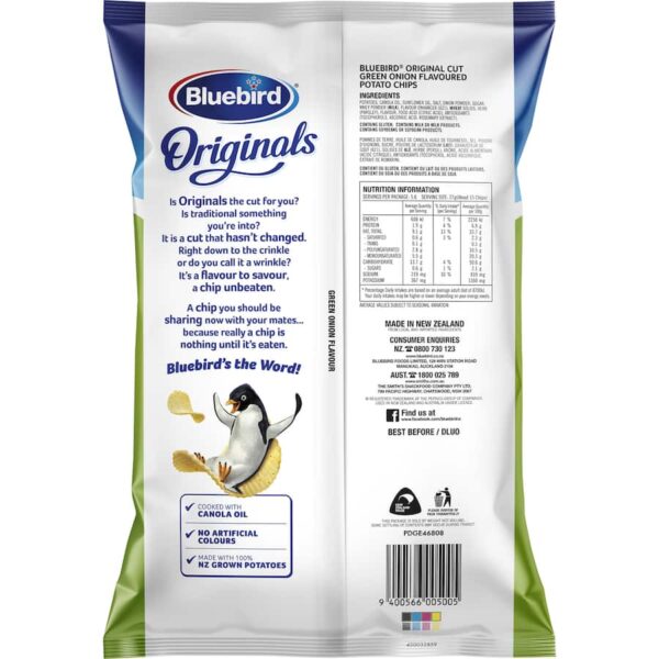 Bluebird Originals Chips Green Onion 150g - Image 3
