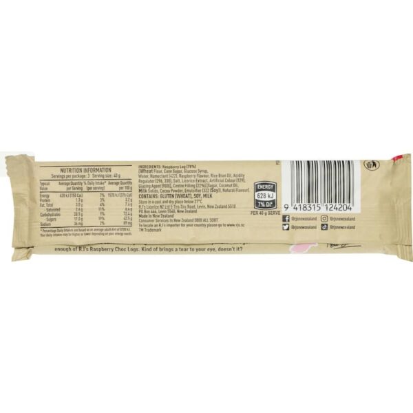Rjs Licorice Raspberry Chocolate Logs 3pack 120g - Image 3