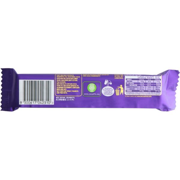 Cadbury Chocolate Bar Dairy Milk 50g - Image 3