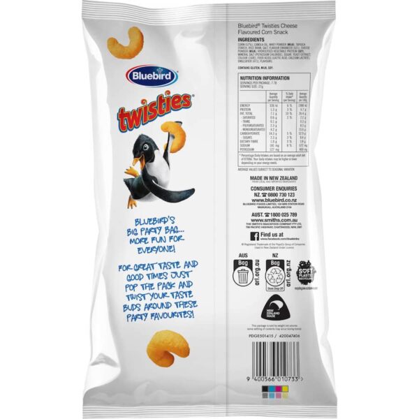 Bluebird Twisties Corn Snacks 210g - Image 3