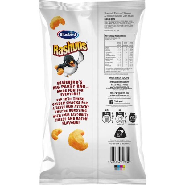 Bluebird Rashuns Corn Snacks 190g - Image 3