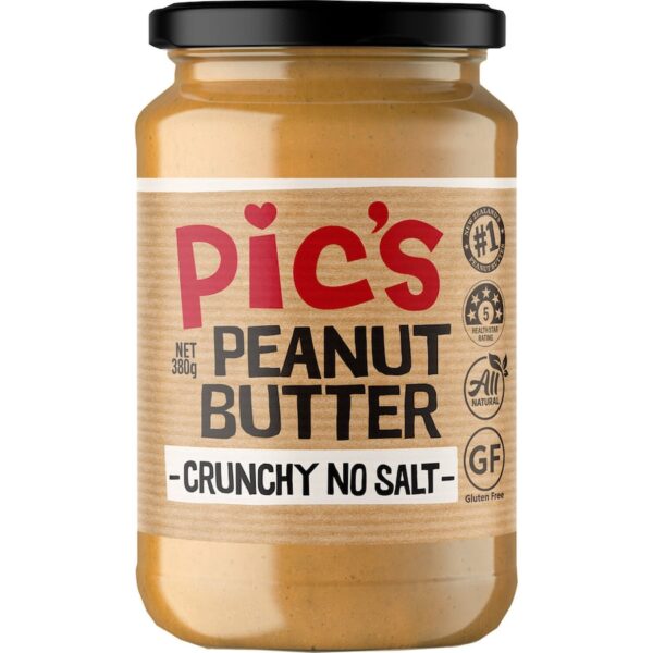 Pics Peanut Butter Crunchy No Salt 380g