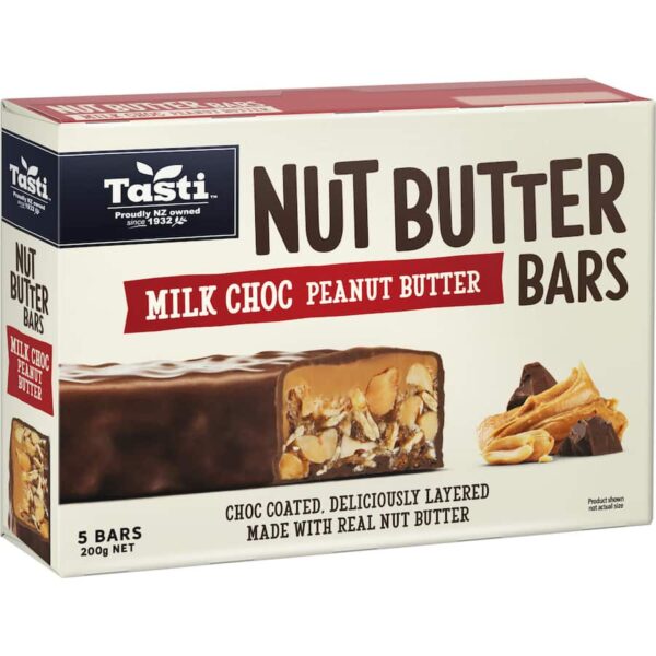 Tasti Chocolate Nut Bar Peanut Butter 5pk 200g - Image 2