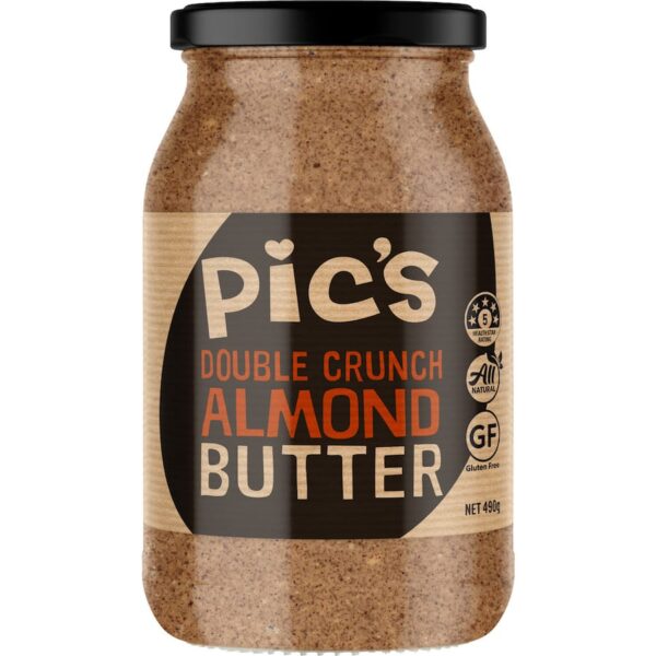 Pics Almond Butter Double Crunch 490g