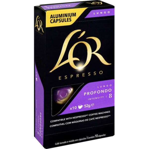 L'or Espresso Coffee Capsules Lungo Profondo Intensity 8 - Image 2