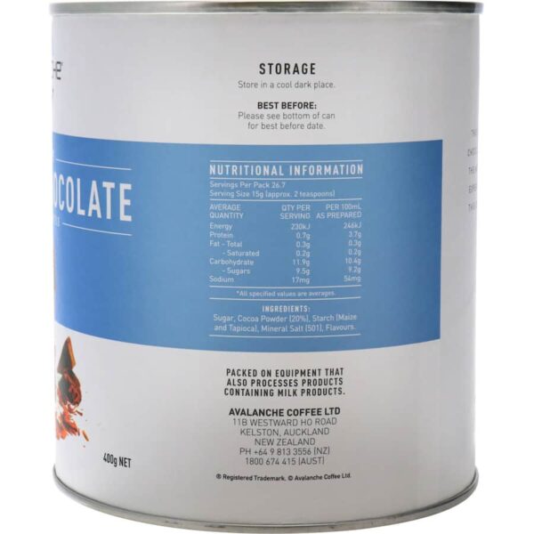 Avalanche Drinking Chocolate Divine 400g - Image 5