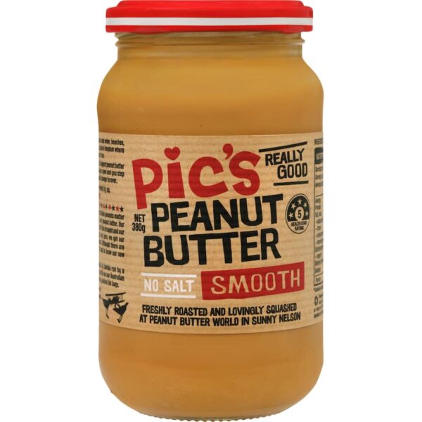 Pics Really Good Peanut Butter Smooth Unsalted 380g - Image 3