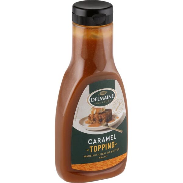 Delmaine Topping Caramel Bottle 400g - Image 3