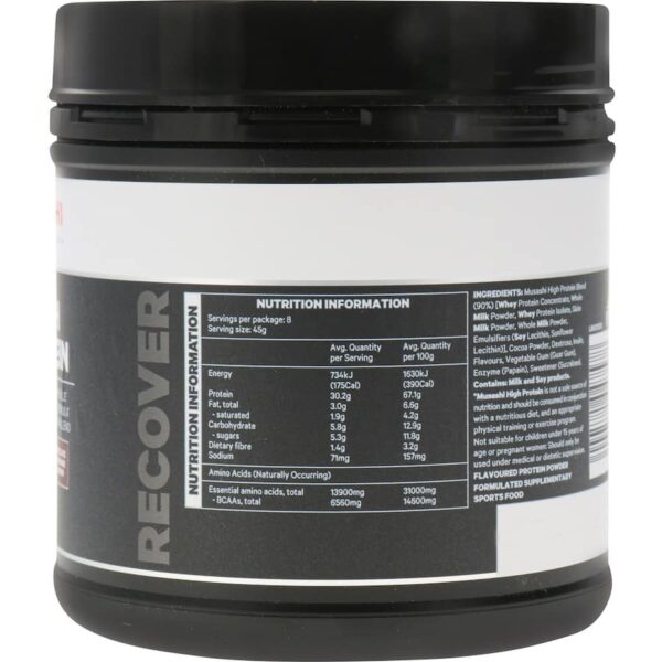 Musashi High Protein Protein Powder Chocolate 375g - Image 5