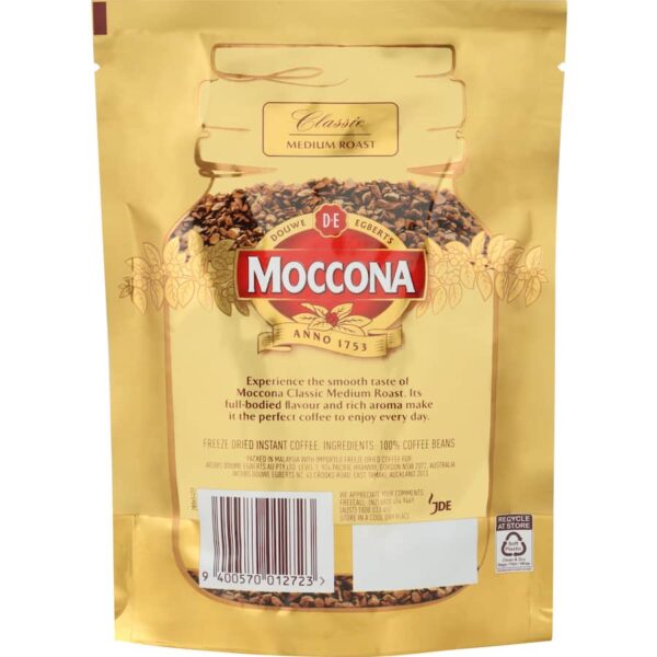 Moccona Classic Instant Freeze Dried Coffee Medium Roast Refill 90g - Image 4