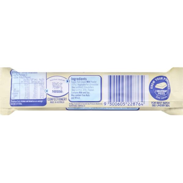 Nestle Chocolate Bar Milkybar Chunky 50g - Image 3
