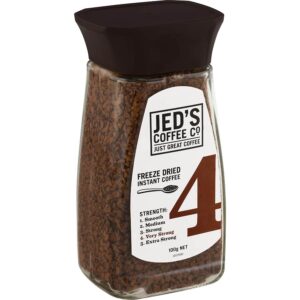 Jed's Instant Freeze Dried Coffee #4 Very Strong Jar 100g