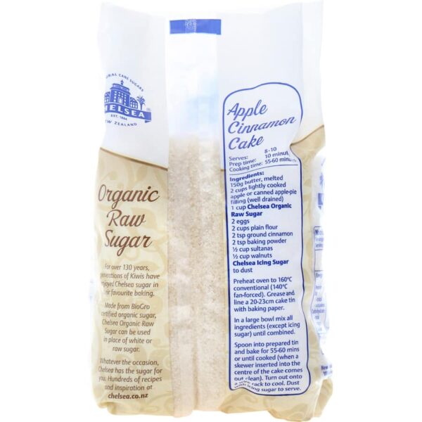 Chelsea Organic Sugar Raw 500g - Image 3