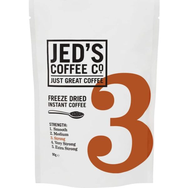 Jed's Instant Freeze Dried Coffee #3 Strong Refill 90g