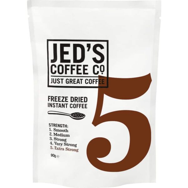 Jed's Instant Freeze Dried Coffee #5 Extra Strong Refill 90g