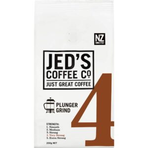 Jed's Plunger Grind Coffee #4 Very Strong 200g